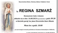 Zmarła Regina Szmarż. Żyła 82 lata.