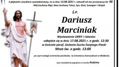 Zmarł Dariusz Marciniak. Żył 46 lat.