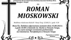 Zmarł Roman Mioskowski. Żył 63 lata.