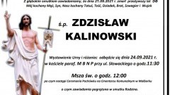 Zmarł Zdzisław Kalinowski. Żył 58 lat.