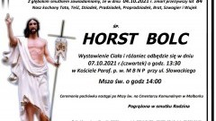 Zmarł Horst Bolc. Żył 84 lata.