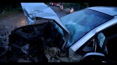 Nowy Dwór Gdański. Pijany kierowca spowodował czołowe zderzenie.