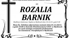 Zmarła Rozalia Barnik. 