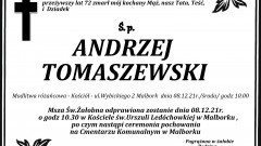 Zmarł Andrzej Tomaszewski. Żył 72 lata.