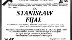 Zmarł Stanisław Fijał. Żył 88 lat.