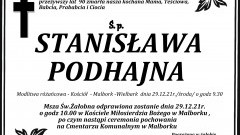 Zmarła Stanisława Podhajna. Żyła 90 lat.