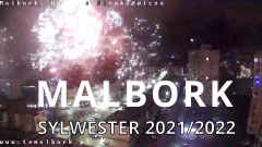 Sylwester 2021/2022 w Malborku. Zobacz materiał wideo z kamer Telewizji&#8230;