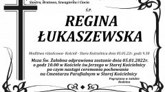 Zmarła Regina Łukaszewska. Żyła 56 lat.