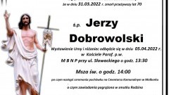 Zmarł Jerzy Dobrowolski. Żył 70 lat.