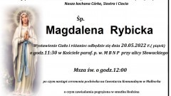 Zmarła Magdalena Rybicka. Żyła 42 lata.