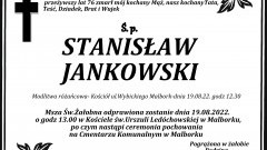 Zmarł Stanisław Jankowski. Miał 76 lat.