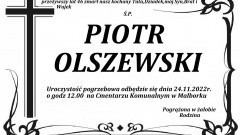 Zmarł Piotr Olszewski. Żył 46 lat.