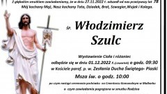 Zmarł Włodzimierz Szulc. Żył 78 lat.