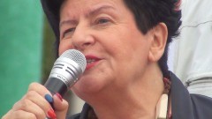  "MASZ DOŚĆ! CHODŹ Z NAMI!". JOANNA SENYSZYN, WICEPRZEWODNICZĄCA PARTII SLD Z WIZYTĄ W MALBORKU - 12.07.2015