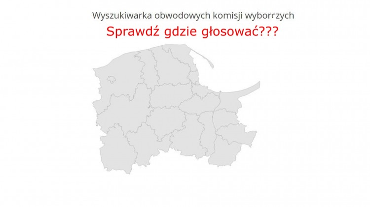 Sprawdź gdzie jest twój lokal wyborczy. 