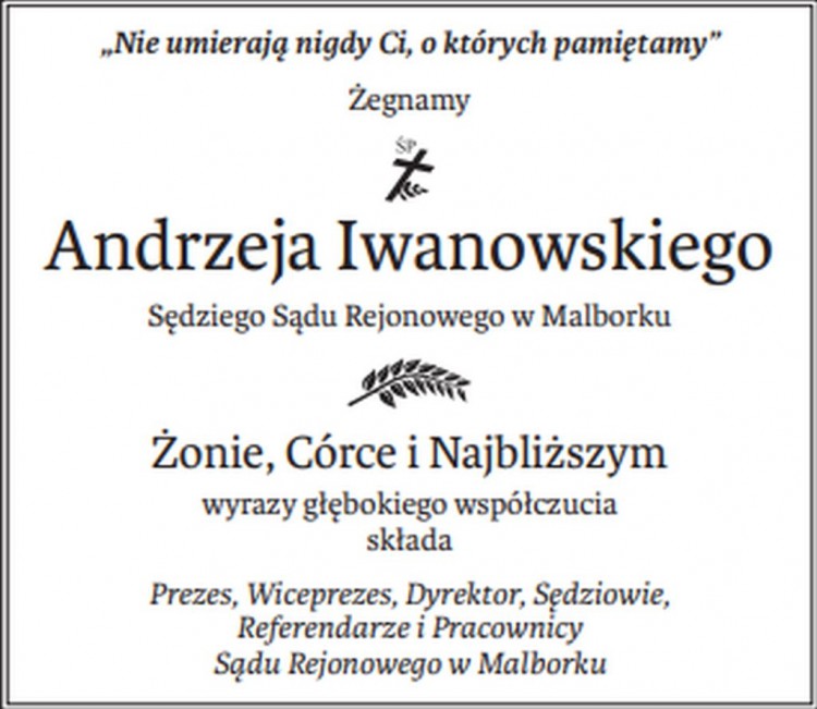 Prezes, Wiceprezes, Dyrektor, Sędziowie, Referendarze i Pracownicy Sądu…