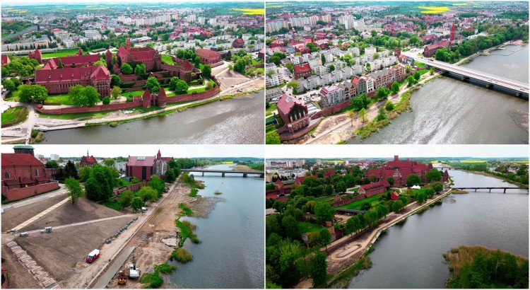 Malbork. Trwa budowa bulwaru nad Nogatem. Zobacz najnowsze wideo z drona&#8230;