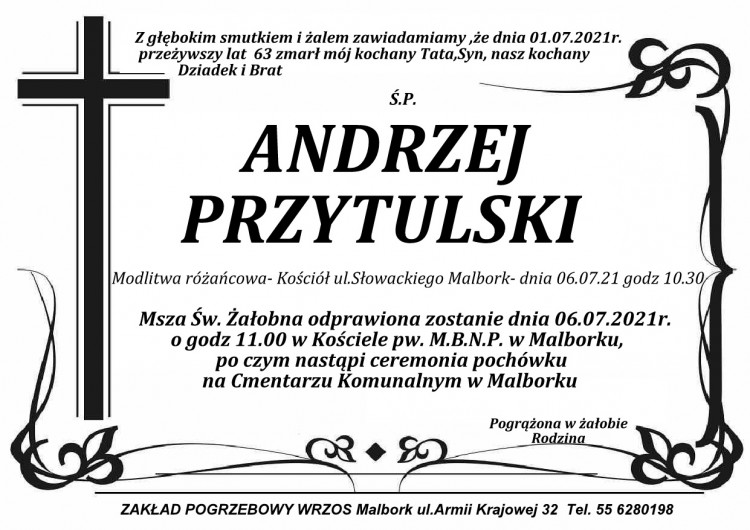 Zmarł Andrzej Przytulski. Żył 63 lata. 