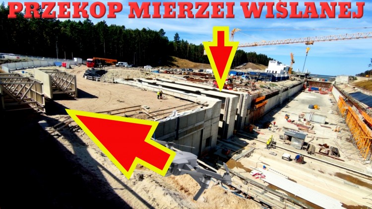 Przekop Mierzei Wiślanej. Pierwsze elementy konstrukcji wrót śluzy&#8230;