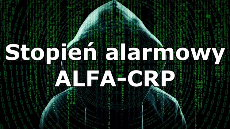Na terenie Polski wprowadzono pierwszy stopień alarmowy ALFA-CRP.
