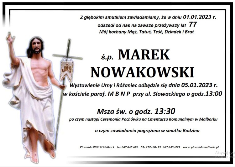 Zmarł Marek Nowakowski. Miał 77 lat.