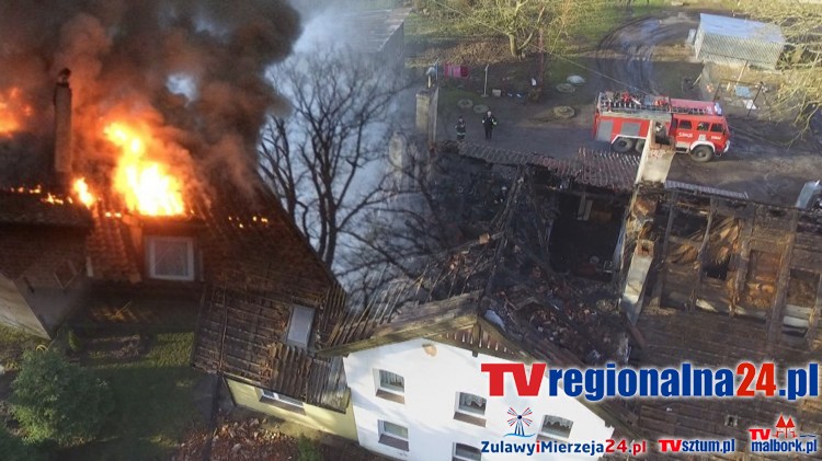 900 tys. strat po pożarze domu w Starym Dzierzgoniu – 21.03.2016