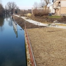 Budowa bulwarów i przystani kajakowych nad Tugą w Nowym Dworze Gdańskim…