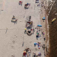 Kąty Rybackie 2020. Projekt plaża z powietrza
