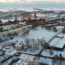 Zimowy Malbork, Zimowy Zamek Krzyżacki - 12 lutego 2021 - Malborskie&#8230;