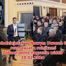 Michał Kołodziejczak w Nowym Dworze Gdańskim rozmawiał z rolnikami.&#8230;