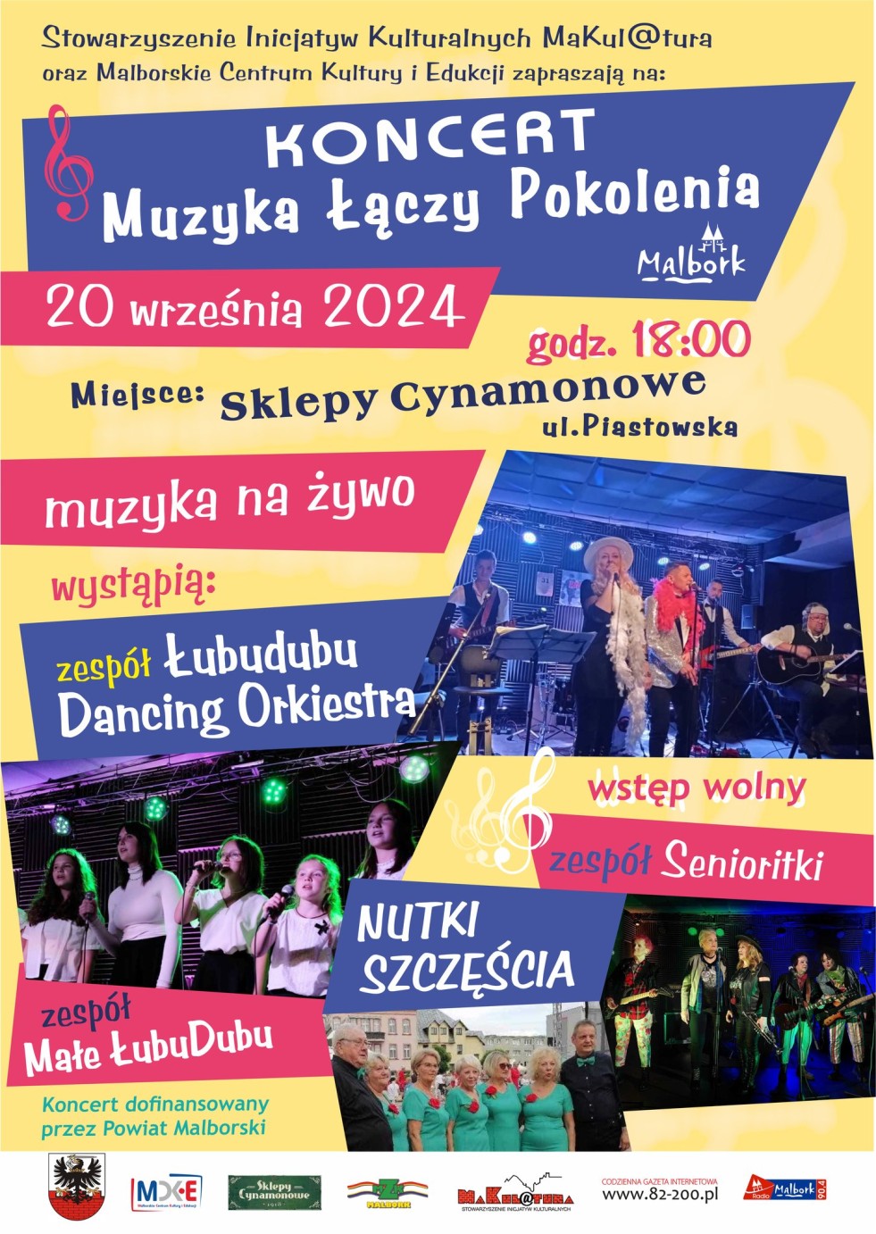 Muzyka Łączy Pokolenia na zakończenie lata w Malborku.