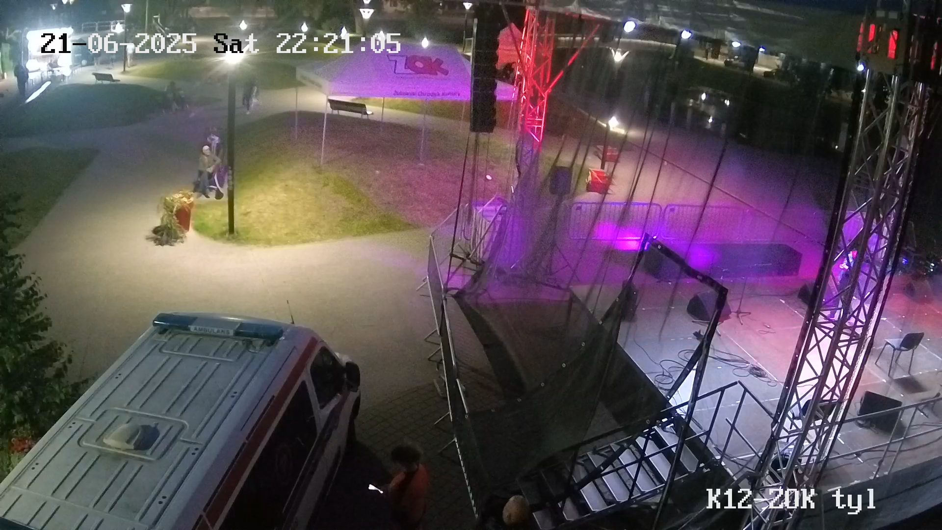 Plac za Żuławskim Ośrodkiem Kultury. Nowy Dwór Gdański 