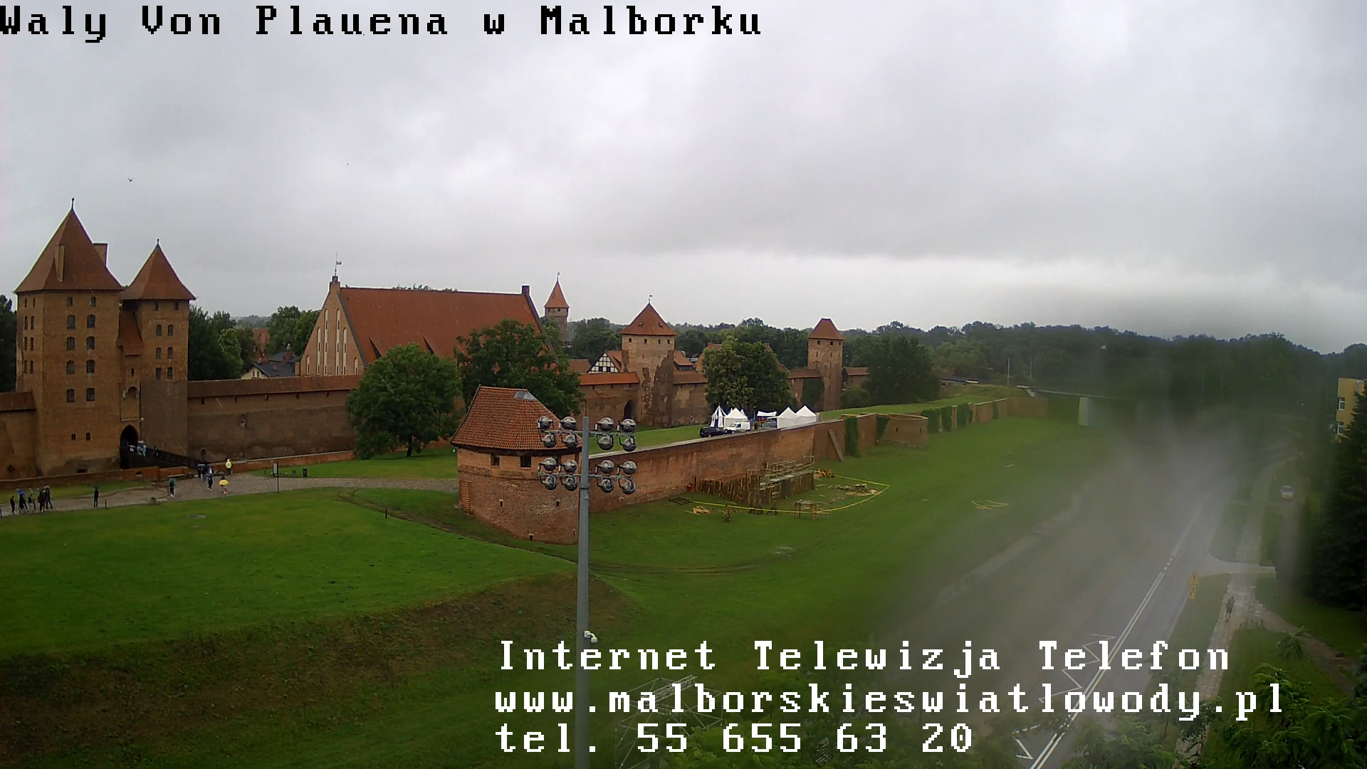 Oblężenie Malborka - Wały Von Plauena. Kamery na żywo w Malborku