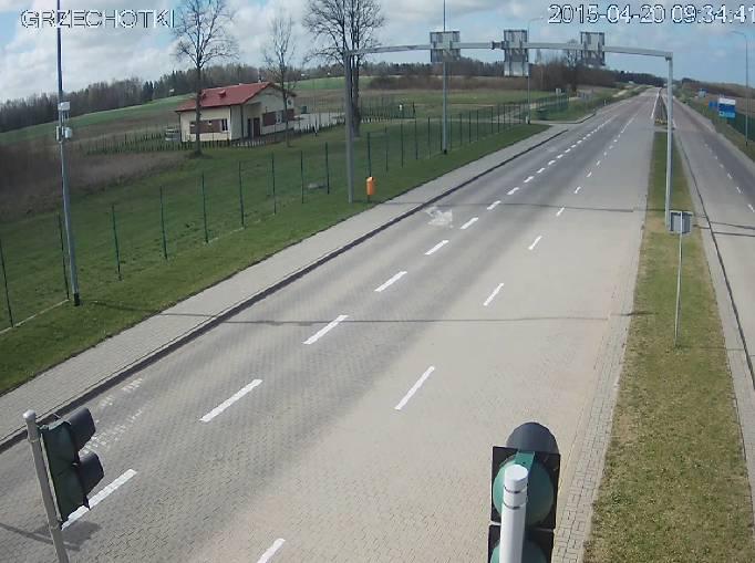 Podgląd: GRZECHOTKI - MAMONOWO II - WJAZD NA PRZEJŚCIE GRANICZNE KAMERA ON LINE