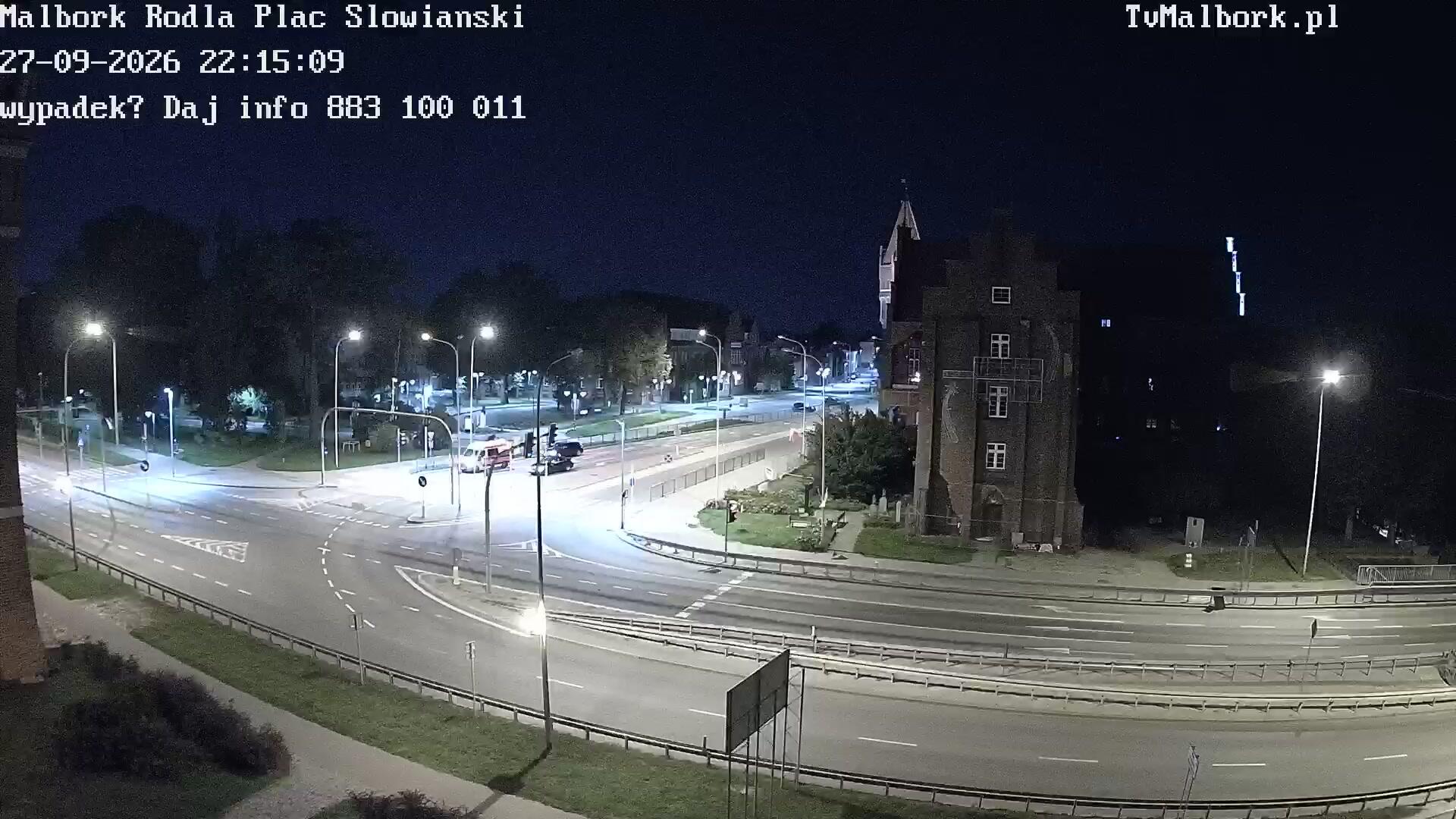 Podgląd: Malbork 82-200, Plac Słowiański. Kamera na żywo z siedziby Mainsoft. Oglądaj Malbork na żywo