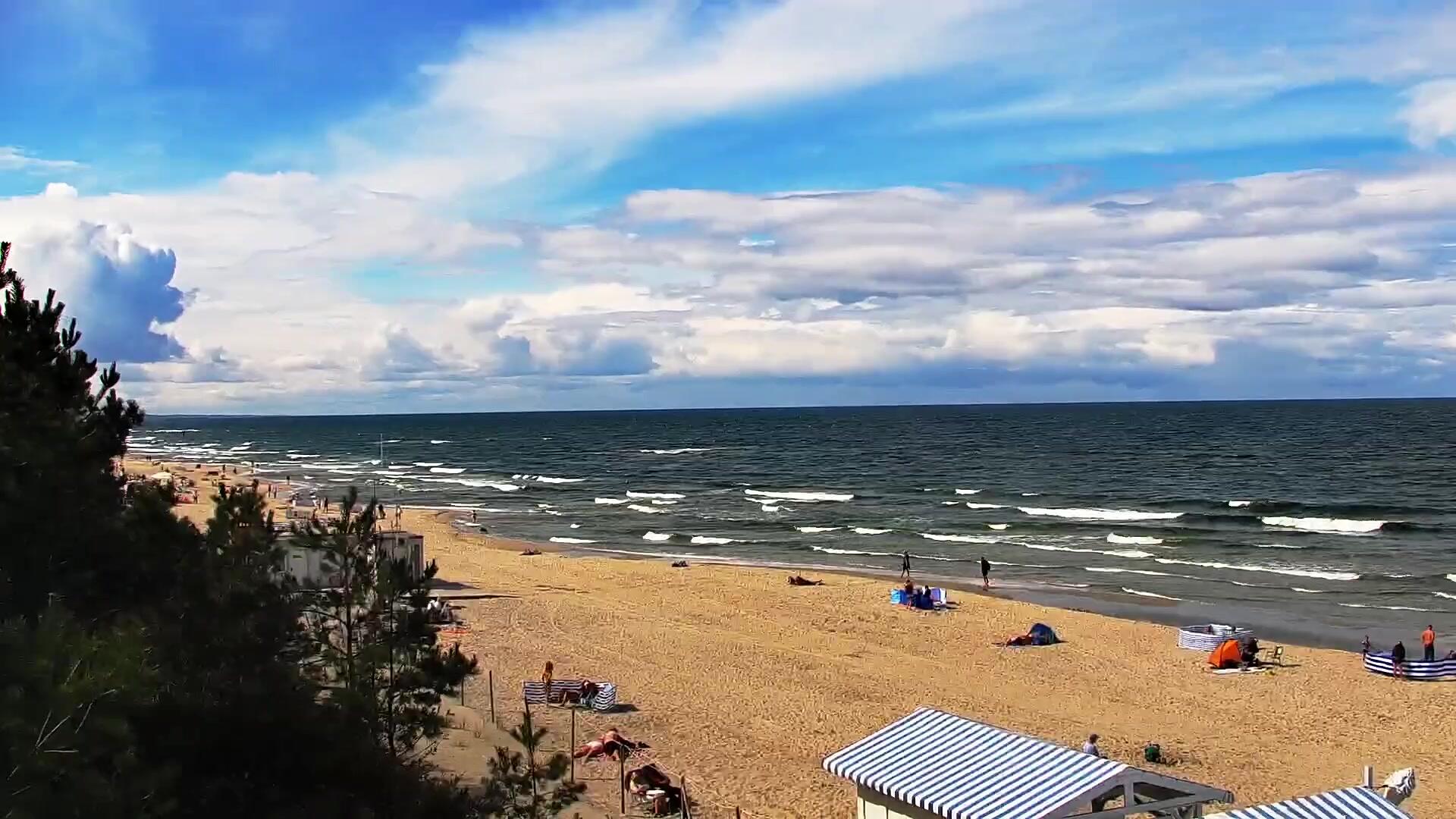Podgląd: Krynica Morska NA ŻYWO Zobacz plażę teraz - kamera live 24/7